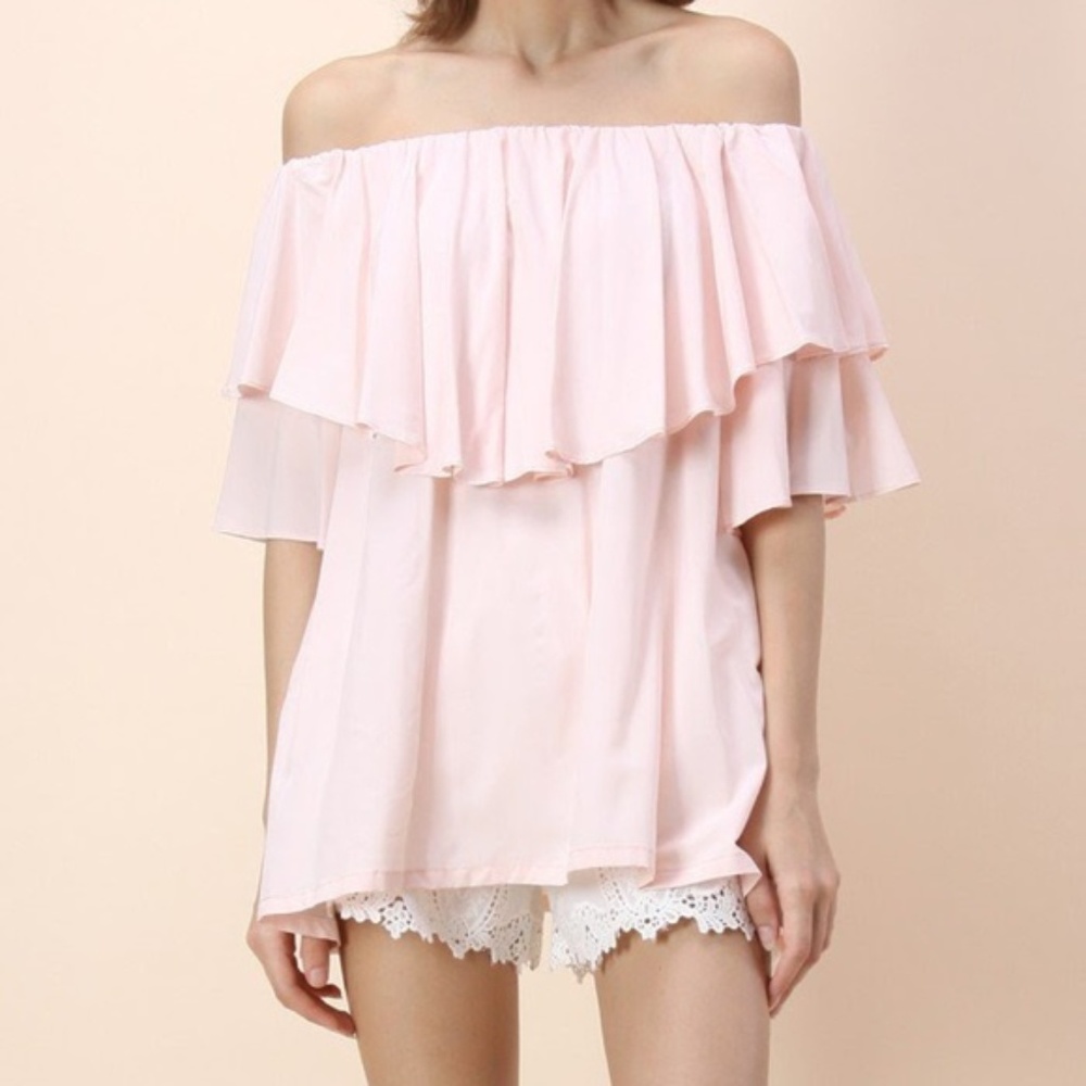 NEW Chicwish Soft Breeze Off-shoulder Top